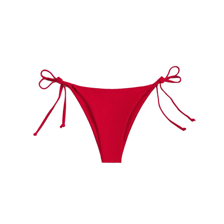 red bikini bottom