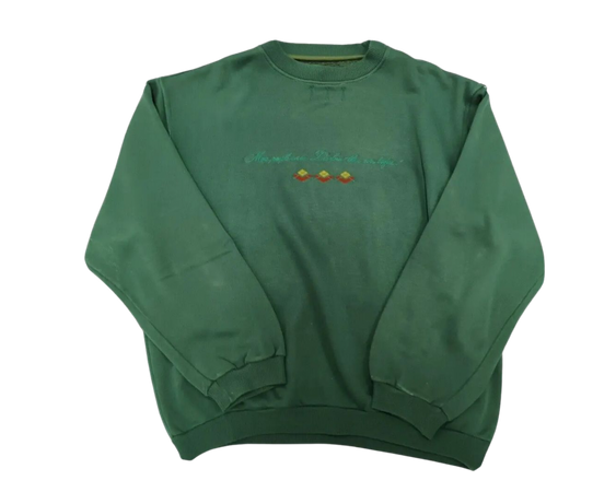 Diadora Green Crewneck Sweatshirt Size L