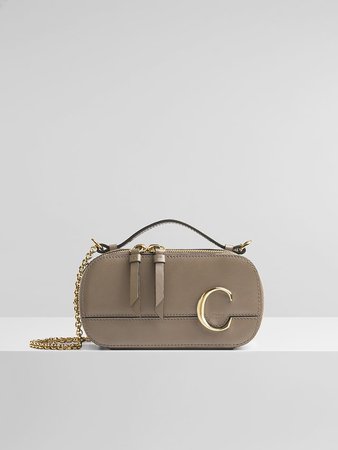 Chloé C Mini Vanity Bag In Shiny Calfskin | Chloé US