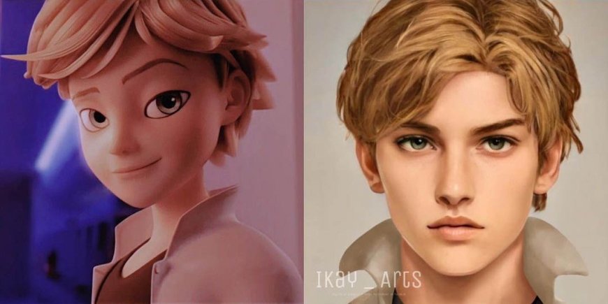 Miraculous Ladybug realistic versions of Marinette, Adrien, Luka, Kagami, Lila and Cloe - YouLoveIt.com