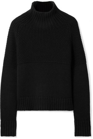 BURBERRY Dawson honeycomb and ribbed cashmere sweater