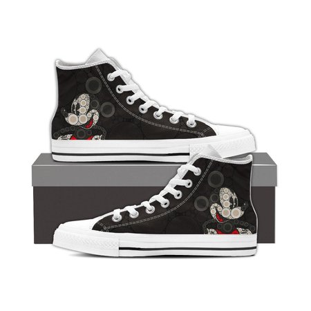 Mickey Circle Unisex High Top Shoes Men