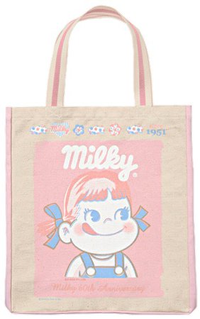 milky tote bag