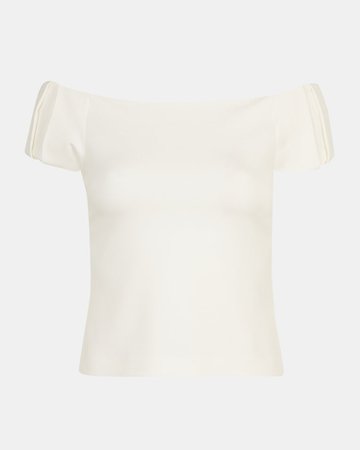 Bardot top - Ivory | Tops and T-shirts | Ted Baker UK