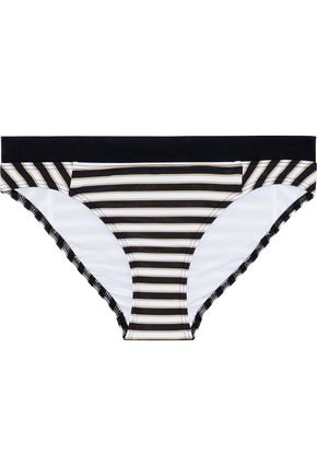 JETS AUSTRALIA BY JESSIKA ALLEN Striped mid-rise bikini briefs