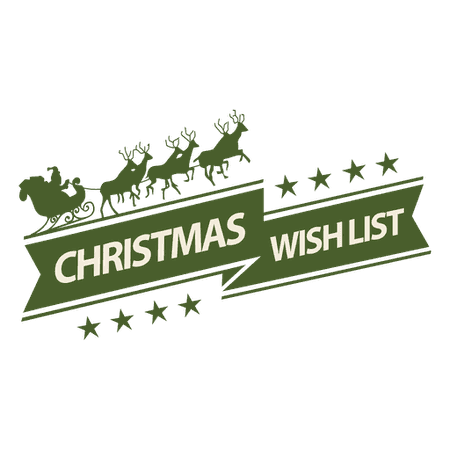 Cinta de la lista de deseos de navidad - Descargar PNG/SVG transparente