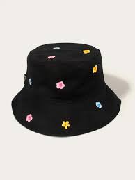 graphic floral bucket hat shein - Google Search