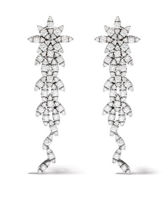 Pasquale Bruni 18Kt White Gold Ghirlanda Diamond Earrings | Farfetch.com
