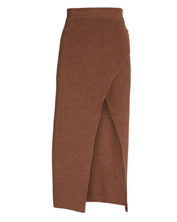 Nanushka Knit Midi Wrap Skirt | INTERMIX®