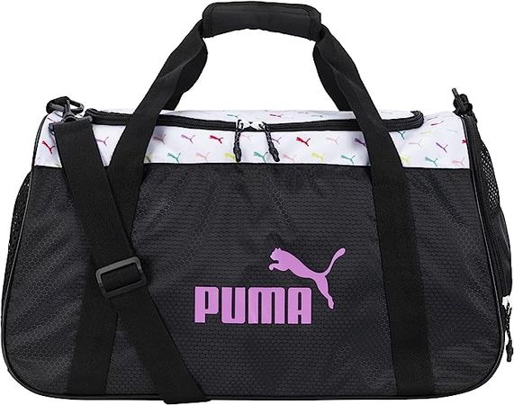 Amazon.com: PUMA Women's Evercat Candidate Duffel Bag, White/Multi, One Size : Clothing, Shoes & Jewelry