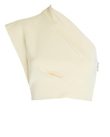 Acler Anderson One-Shoulder Cady Crop Top | INTERMIX®