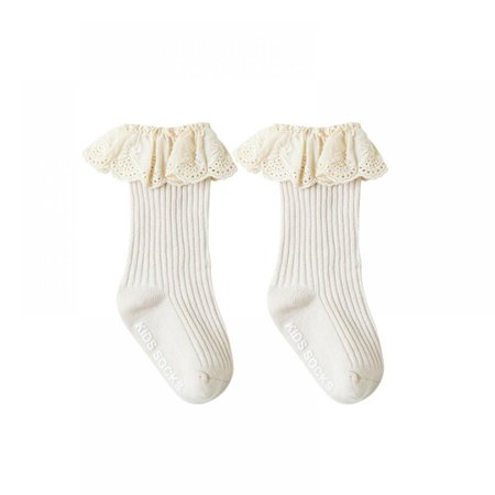 Toddler Long Soft Cotton Lace Socks Ruffle Socks,Kid Girl Cute Frilly Lace Cotton Ankle Socks - Walmart.com