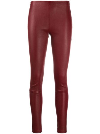 Red Manokhi textured style fitted leggings - Farfetch