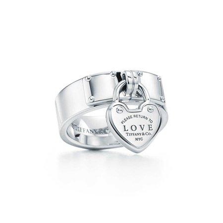 Return to Tiffany™ Love lock ring in sterling silver. | Tiffany & Co.