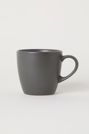 Porcelain Mug - Dark gray - Home All | H&M US
