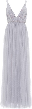 Needle & Thread Neve Embroidered Tulle Gown
