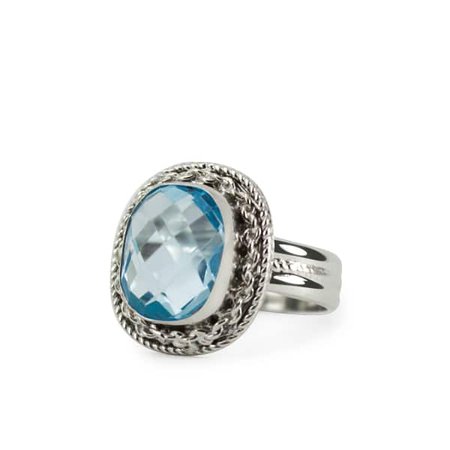 Minerva Blue Topaz Ring | Vintouch Italy | Wolf & Badger