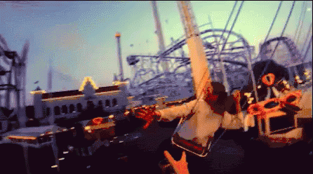 Riding Rides At Disneyland With Friends And Lovers GIF - AmusementPark Date Swing - Discover & Share GIFs