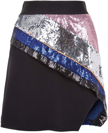 Fyodor Golan Mirage Striped Sequin Skirt