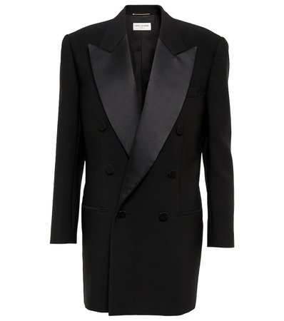 Saint Laurent - Wool tuxedo blazer | Mytheresa