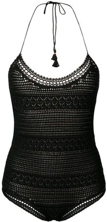 chunky knit swimsuit