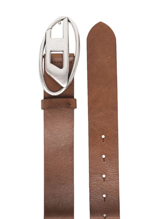 DIESEL Logo-lettering Leather Belt