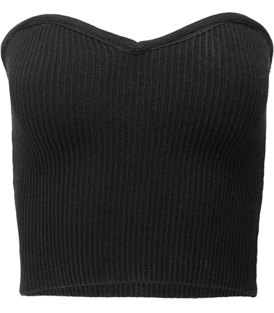 sweater knit tube top