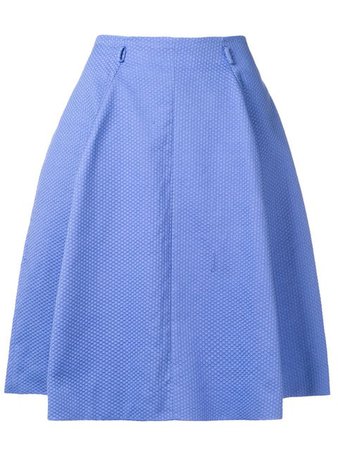 Moschino Vintage geometric knit pleated skirt
