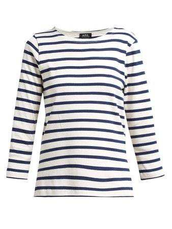 Breton stripe long-sleeved T-shirt | A.P.C. | MATCHESFASHION.COM