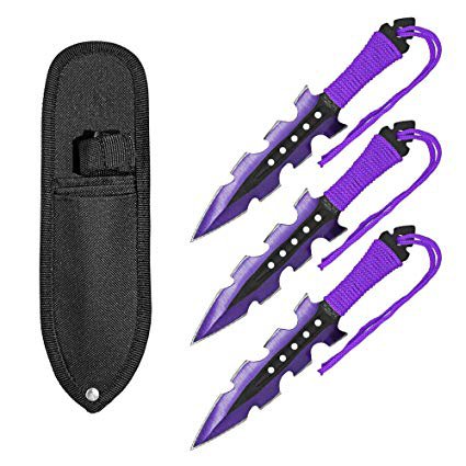 Purple Throwing Knives
