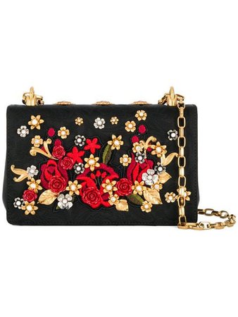 Dolce & Gabbana floral embellished shoulder bag
