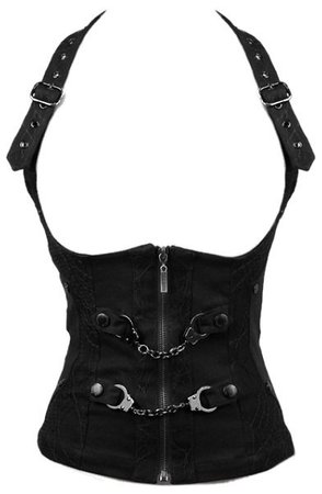 Restriction Corset Top with Handcuffs by Punk Rave | Ladies