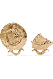 Alighieri | Goodnight Moon gold-plated pearl earrings | NET-A-PORTER.COM