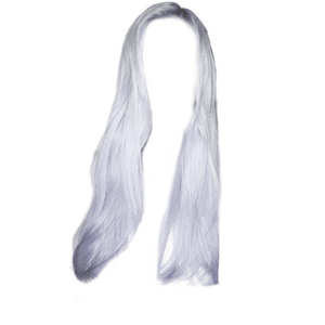 Icy Blue/White Silver Hair PNG
