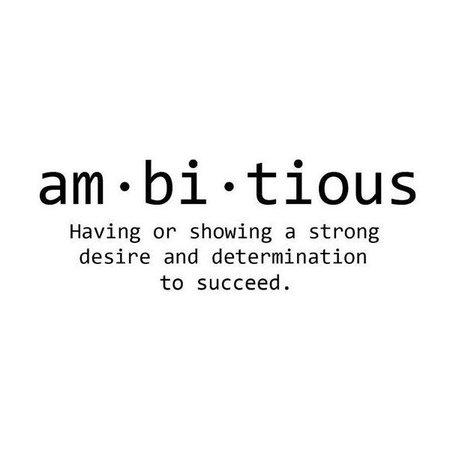 ambitious definition