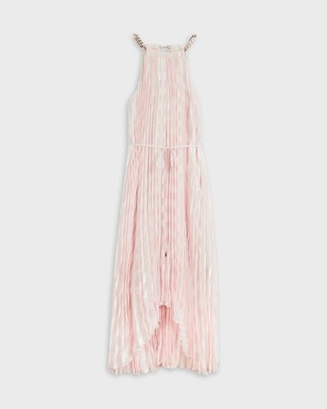 Pleated maxi dress - Light Pink | Dresses | Ted Baker