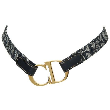 John Galliano for Christian Dior Iconic CD" Logo Belt For Sale at 1stdibs