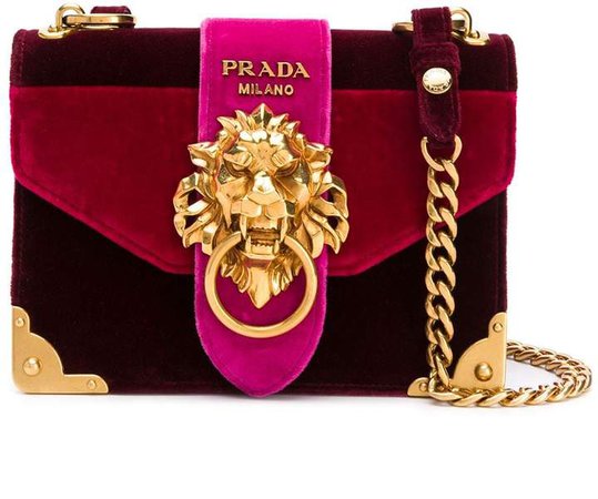 Prada Pre Owned 2019 Cahier lion shoulder bag
