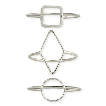 Wholesale Silver Minimalist Shape Ring | ZAD Fashion, Costume & Trend Jewelry