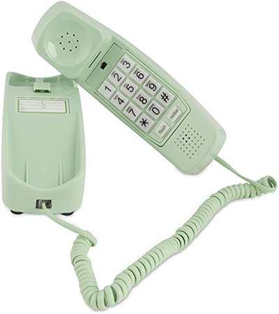Amazon.com : Corded Phone - Phones for Seniors - Phone for Hearing impaired - Earth Day Green - Retro Novelty Telephone - an Improved Version of The Princess Phones in 1965 - Style Big Button - iSoHo Phones : Electronics
