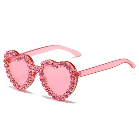 Heart Shape Rhinestone Sunglasses – Weekend Shade Sunglasses