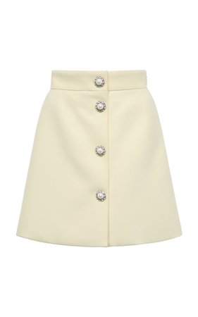 Embellished Cady Mini Skirt by Miu Miu | Moda Operandi