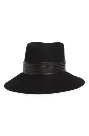 Saint Laurent Nina Fur Felt Hat | Nordstrom