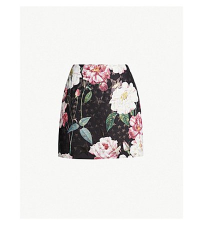 TED BAKER - Athena Iguazu-print jacquard skirt | Selfridges.com