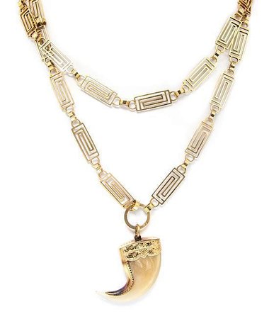 gold tiger claw necklace - Google Search