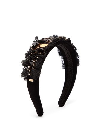 Black jewel headband