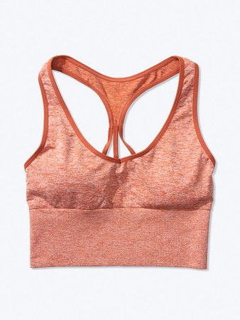 Seamless Lightly Lined Sports Crop - New In! - PINK