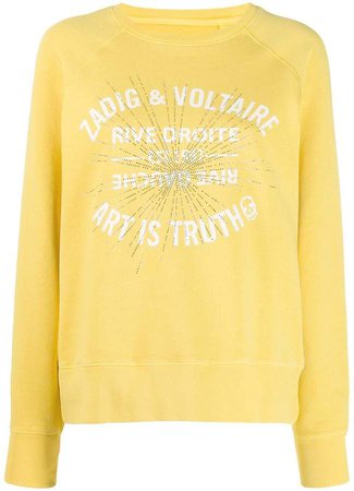 Zadig&Voltaire logo embellished sweatshirt