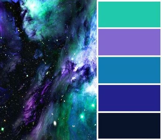 Turquoise Purple