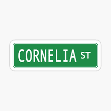 cornelia street sticker - Google Search